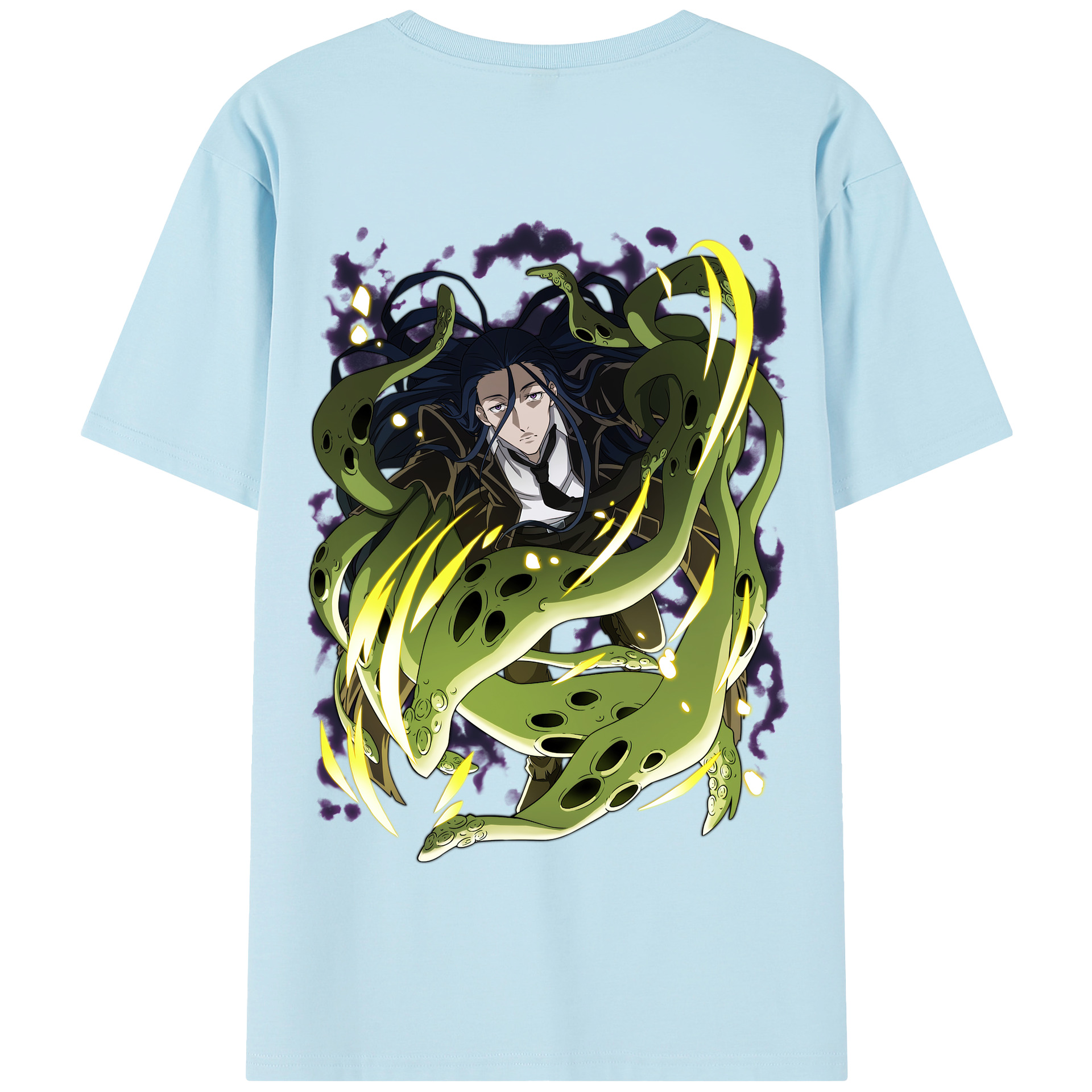 （画像用） 文豪ストレイドッグス Bungo Stray Dogs 綿100％半袖Tシャツ（背面プリント）